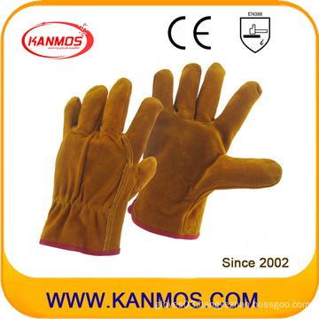 Cow Split Industrial Safety Drivers Leather Work Gloves (11202)